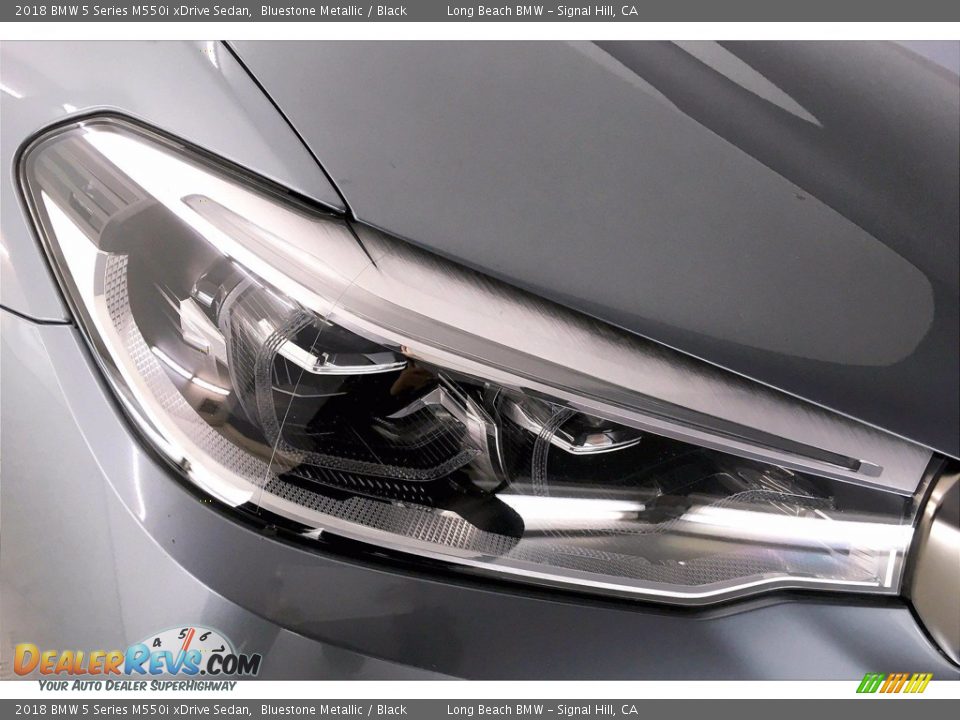 2018 BMW 5 Series M550i xDrive Sedan Bluestone Metallic / Black Photo #26