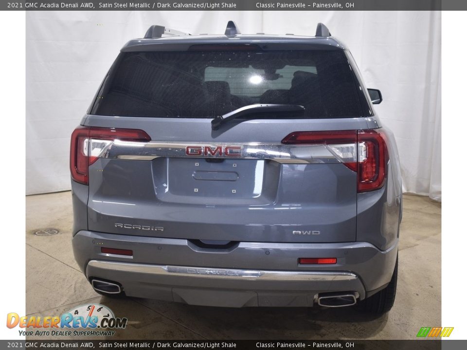 2021 GMC Acadia Denali AWD Satin Steel Metallic / Dark Galvanized/Light Shale Photo #3