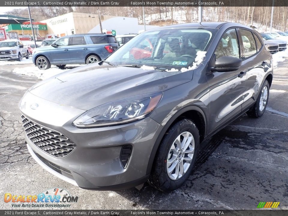 2021 Ford Escape S Carbonized Gray Metallic / Dark Earth Gray Photo #5