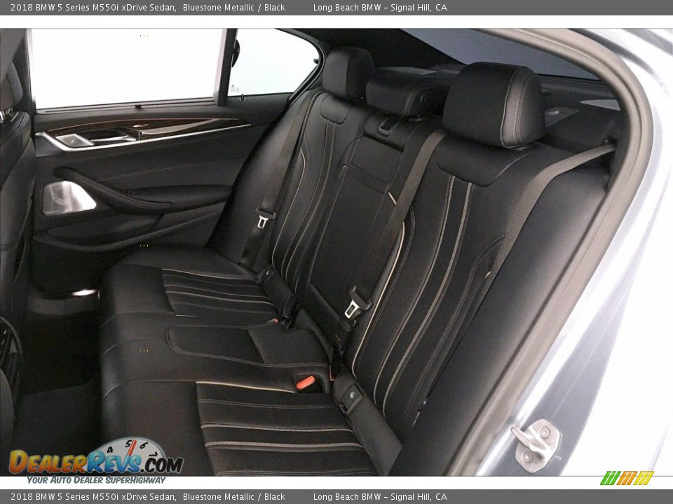 Rear Seat of 2018 BMW 5 Series M550i xDrive Sedan Photo #30