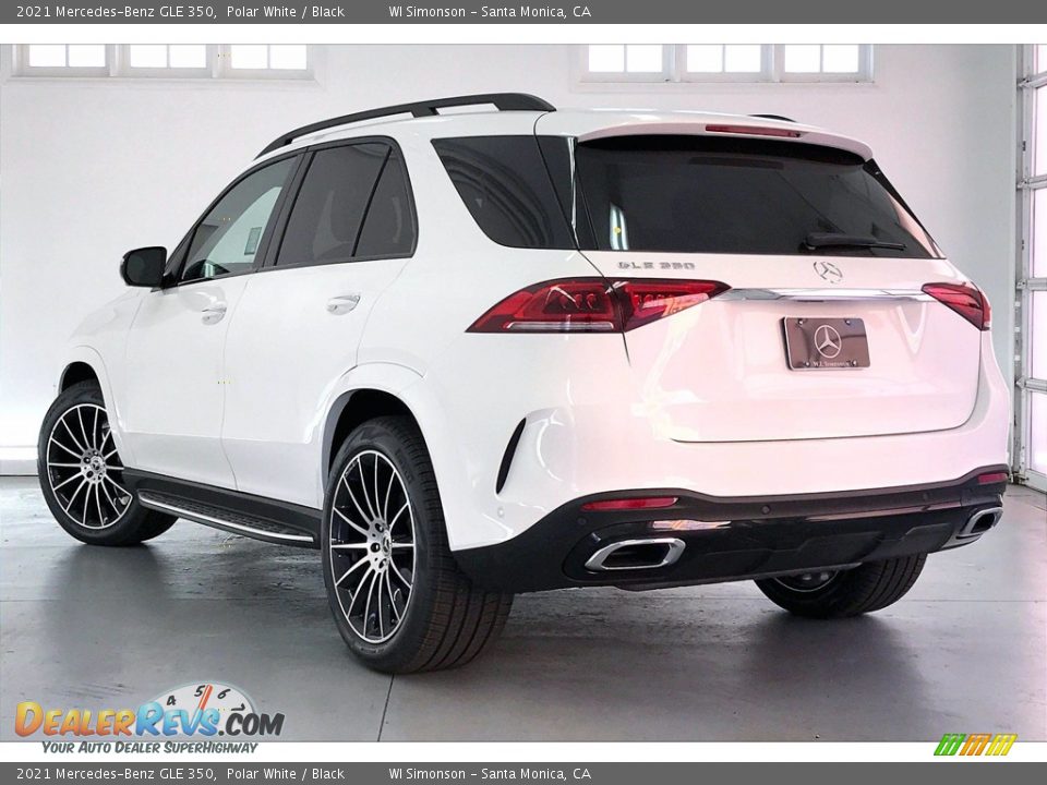 2021 Mercedes-Benz GLE 350 Polar White / Black Photo #2