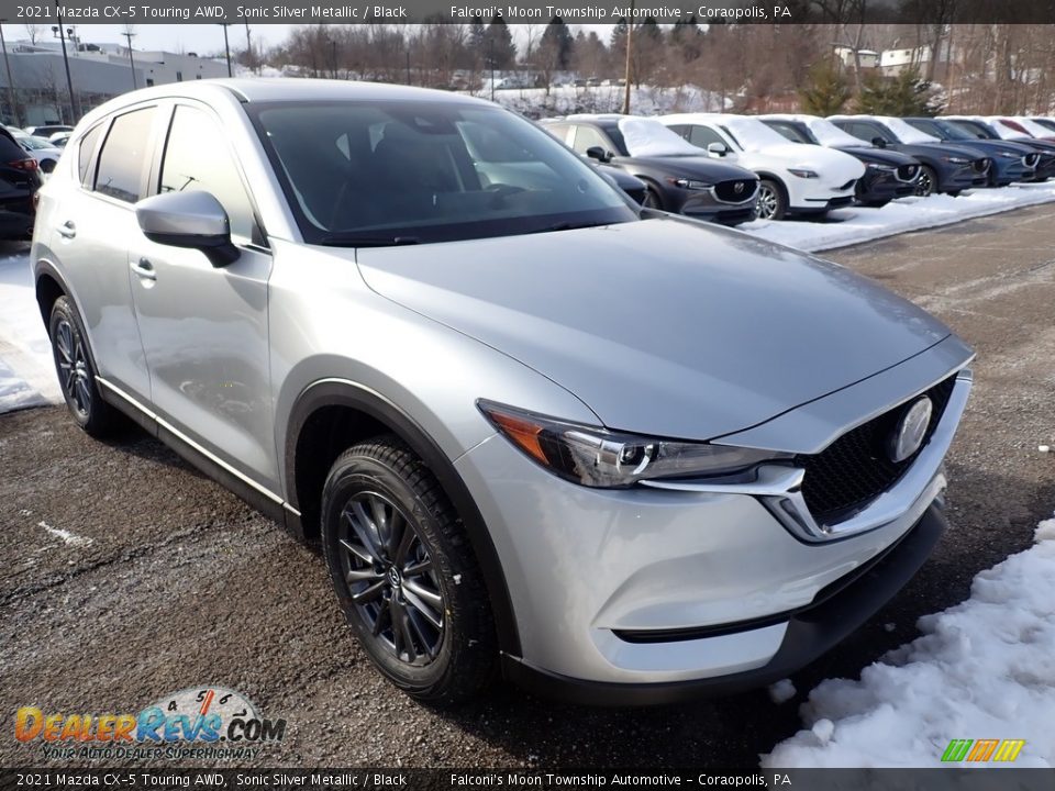 2021 Mazda CX-5 Touring AWD Sonic Silver Metallic / Black Photo #3