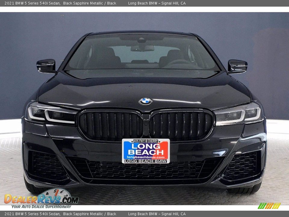 2021 BMW 5 Series 540i Sedan Black Sapphire Metallic / Black Photo #2