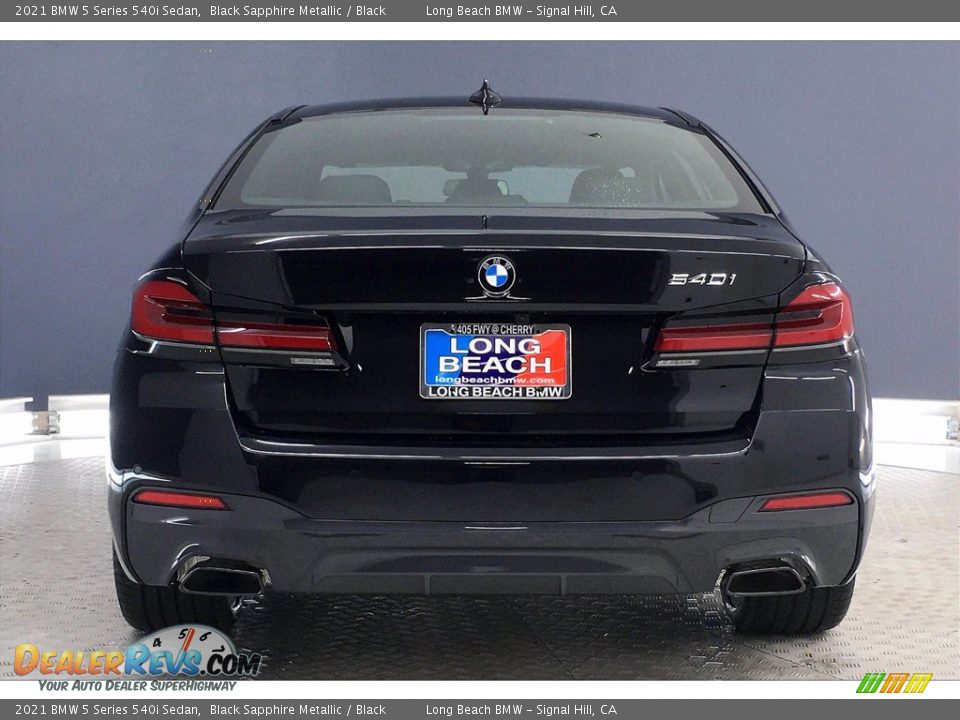 2021 BMW 5 Series 540i Sedan Black Sapphire Metallic / Black Photo #4