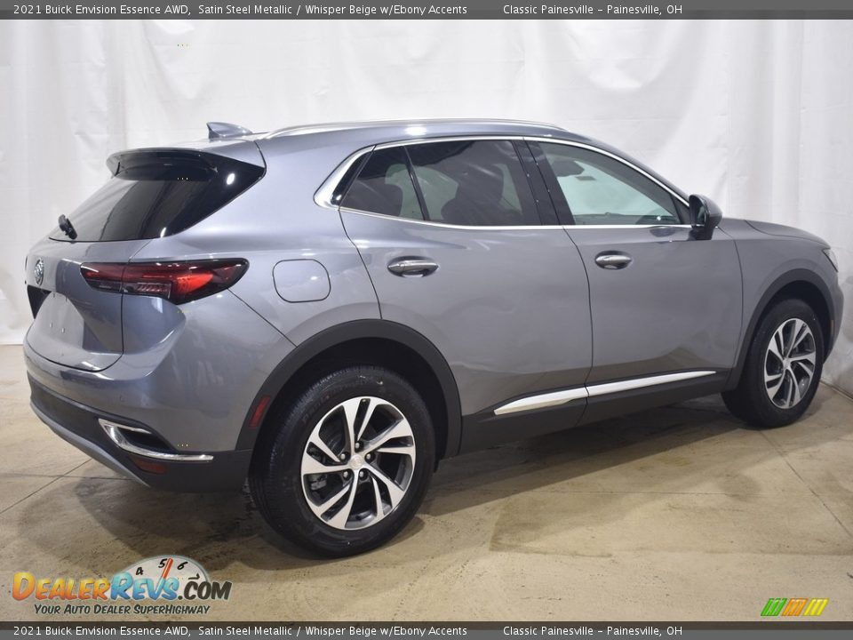 2021 Buick Envision Essence AWD Satin Steel Metallic / Whisper Beige w/Ebony Accents Photo #2