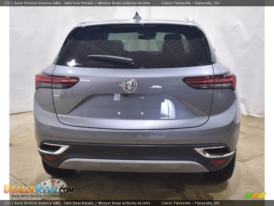 2021 Buick Envision Essence AWD Satin Steel Metallic / Whisper Beige w/Ebony Accents Photo #3