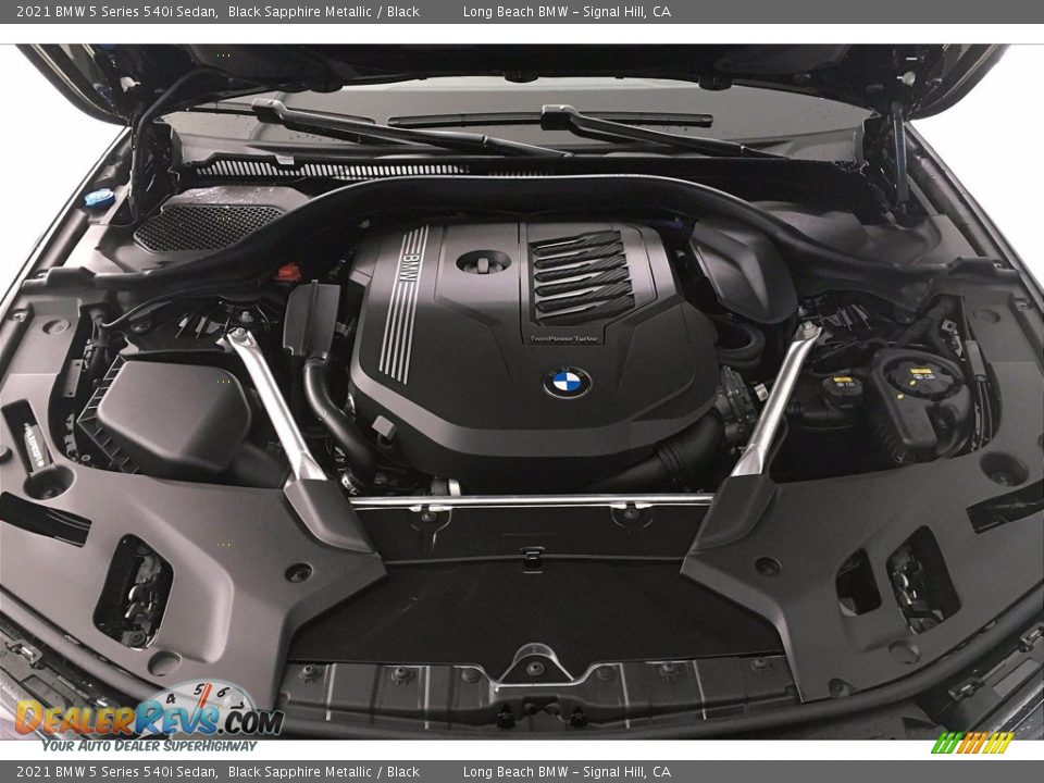 2021 BMW 5 Series 540i Sedan Black Sapphire Metallic / Black Photo #10