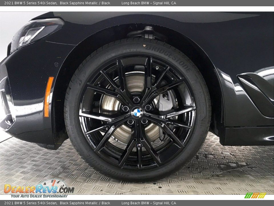2021 BMW 5 Series 540i Sedan Black Sapphire Metallic / Black Photo #13