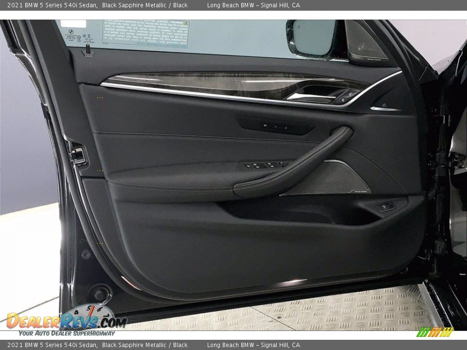 2021 BMW 5 Series 540i Sedan Black Sapphire Metallic / Black Photo #14