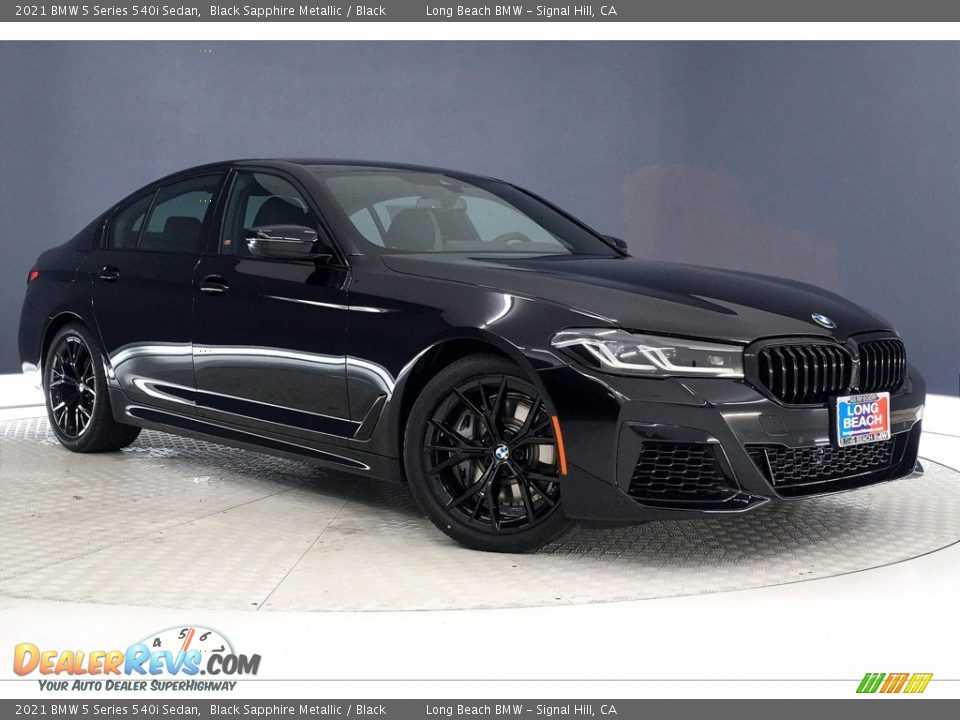 2021 BMW 5 Series 540i Sedan Black Sapphire Metallic / Black Photo #19