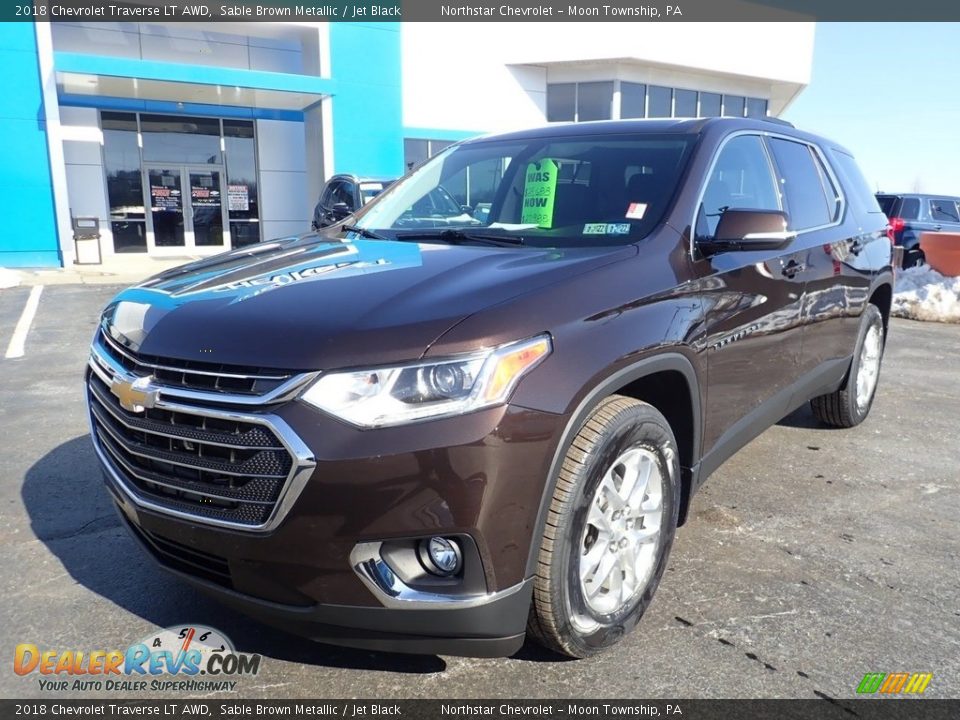 2018 Chevrolet Traverse LT AWD Sable Brown Metallic / Jet Black Photo #2