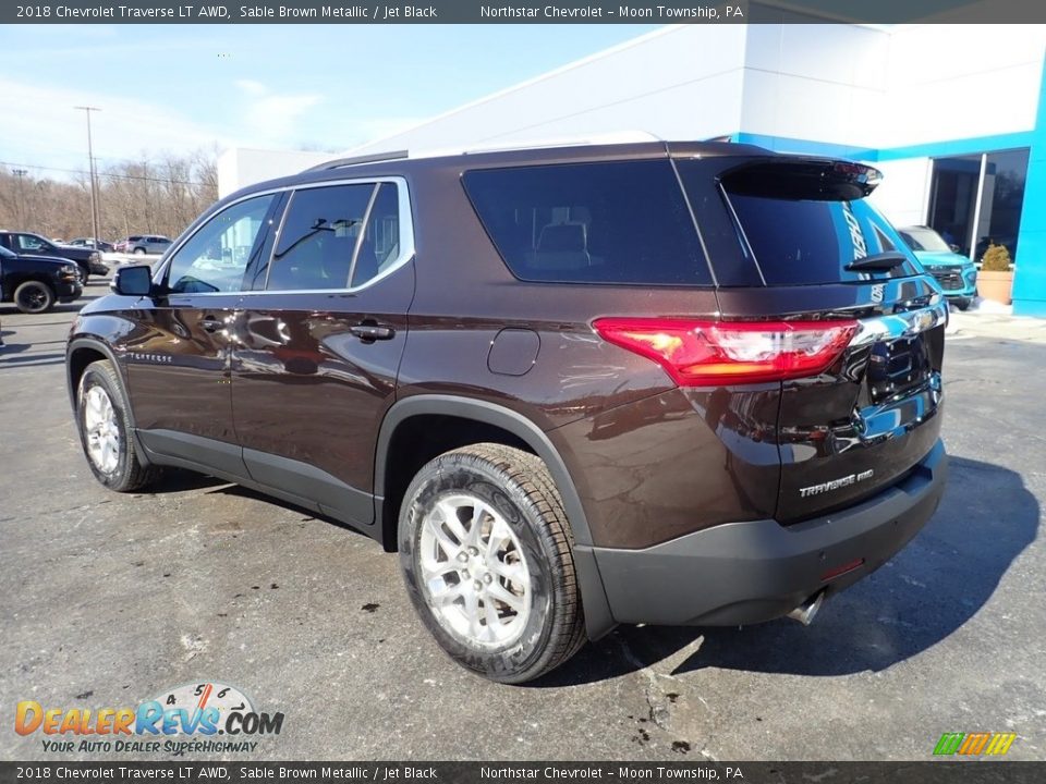 2018 Chevrolet Traverse LT AWD Sable Brown Metallic / Jet Black Photo #4