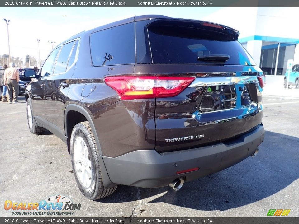 2018 Chevrolet Traverse LT AWD Sable Brown Metallic / Jet Black Photo #5