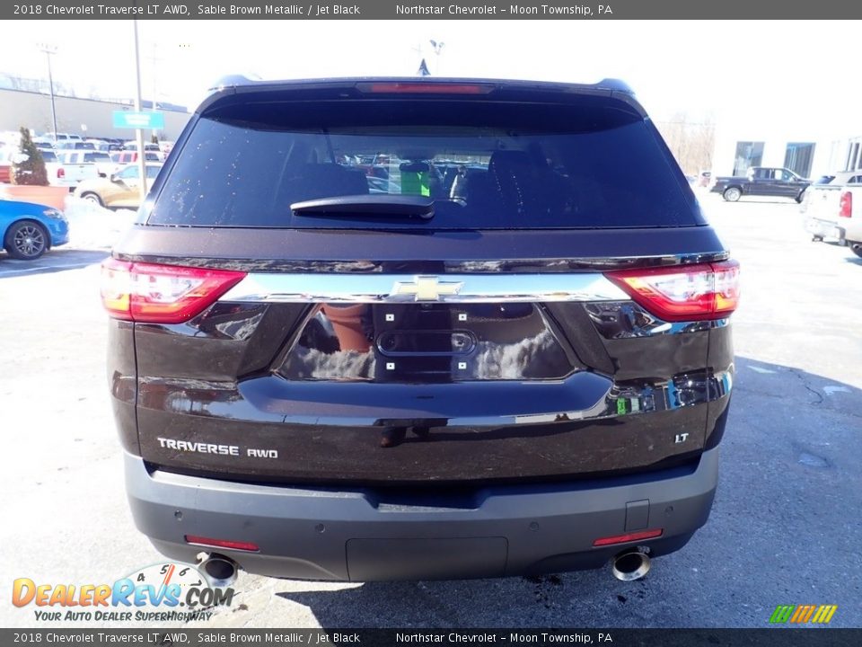 2018 Chevrolet Traverse LT AWD Sable Brown Metallic / Jet Black Photo #6
