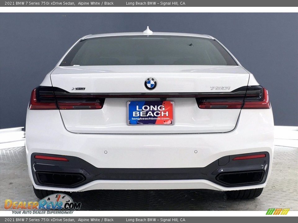 2021 BMW 7 Series 750i xDrive Sedan Alpine White / Black Photo #4