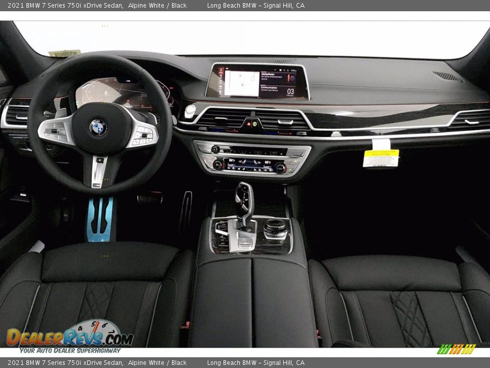 2021 BMW 7 Series 750i xDrive Sedan Alpine White / Black Photo #5