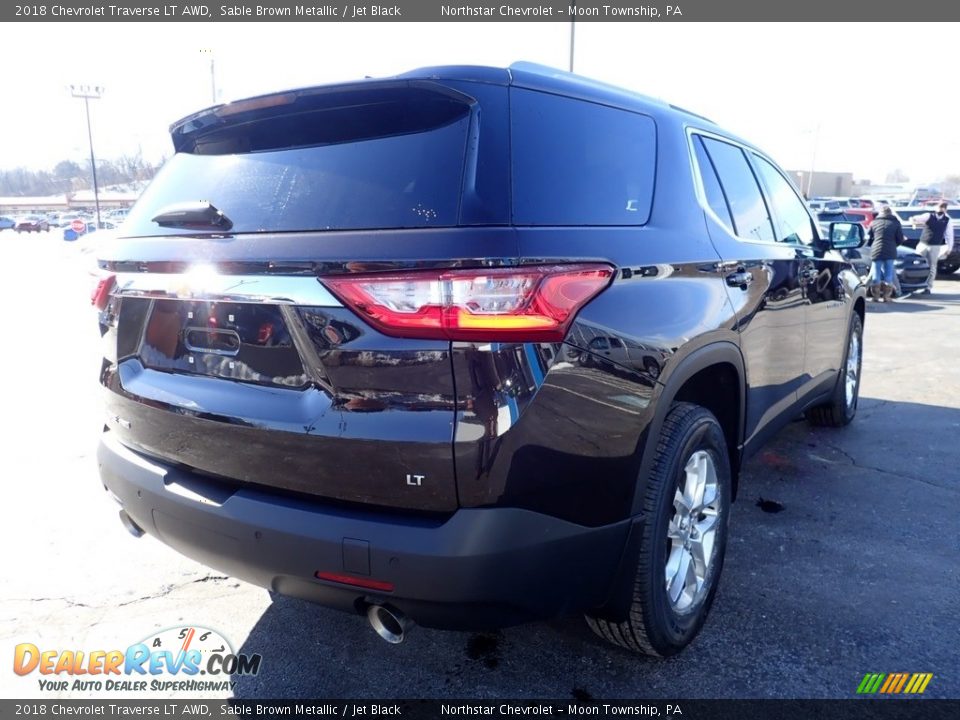 2018 Chevrolet Traverse LT AWD Sable Brown Metallic / Jet Black Photo #8