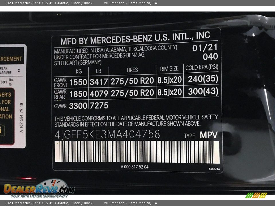 2021 Mercedes-Benz GLS 450 4Matic Black / Black Photo #10