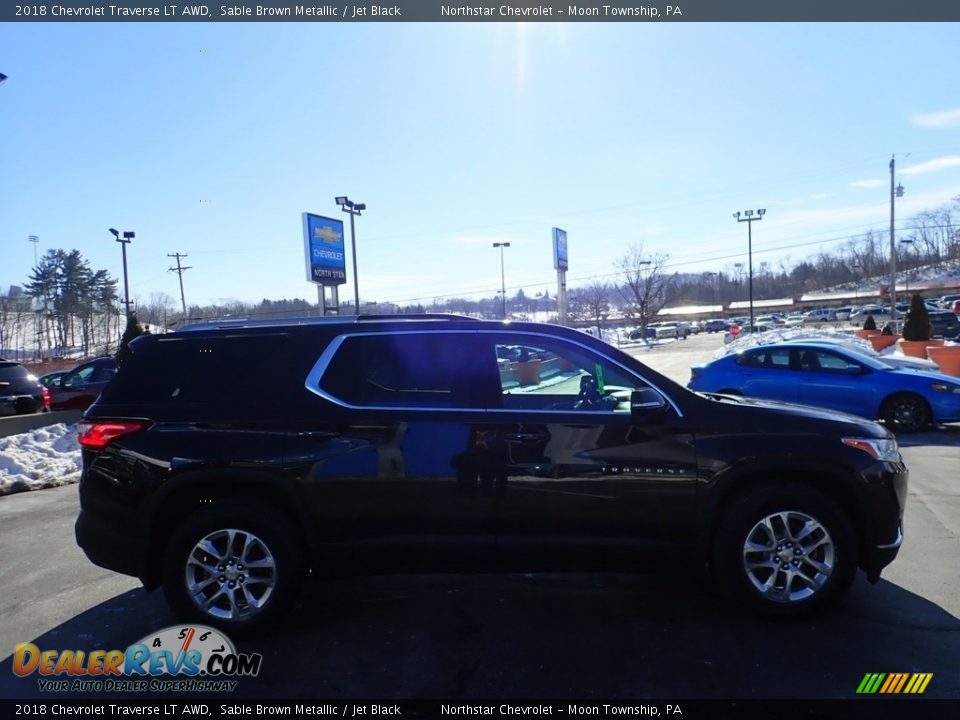 2018 Chevrolet Traverse LT AWD Sable Brown Metallic / Jet Black Photo #10