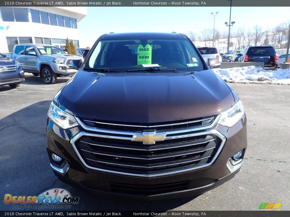 2018 Chevrolet Traverse LT AWD Sable Brown Metallic / Jet Black Photo #13