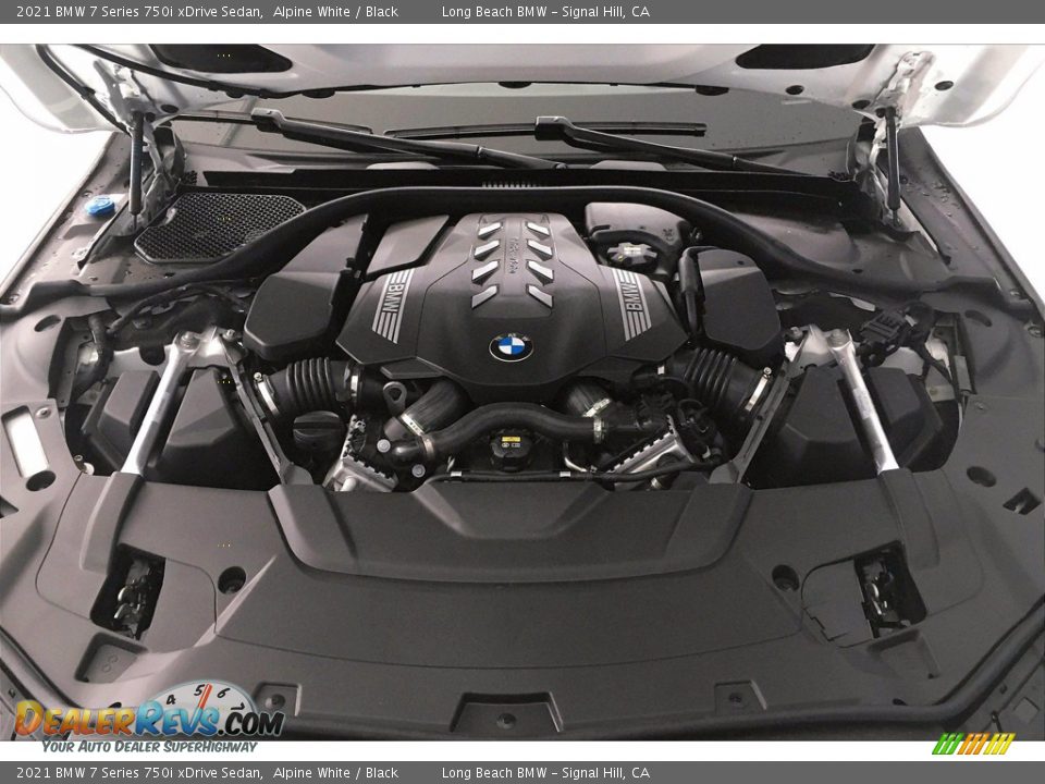 2021 BMW 7 Series 750i xDrive Sedan Alpine White / Black Photo #10
