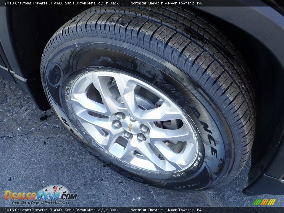 2018 Chevrolet Traverse LT AWD Sable Brown Metallic / Jet Black Photo #14