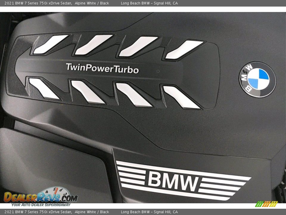 2021 BMW 7 Series 750i xDrive Sedan Alpine White / Black Photo #11