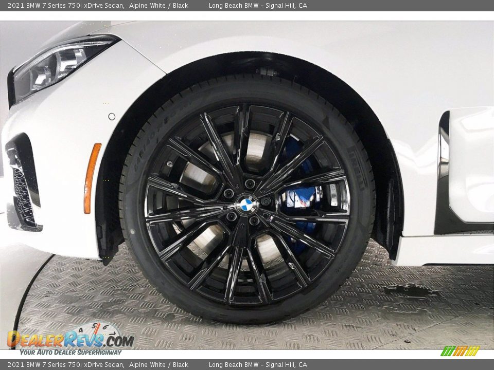 2021 BMW 7 Series 750i xDrive Sedan Alpine White / Black Photo #13