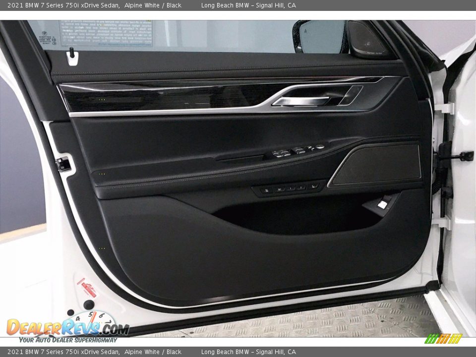 2021 BMW 7 Series 750i xDrive Sedan Alpine White / Black Photo #14