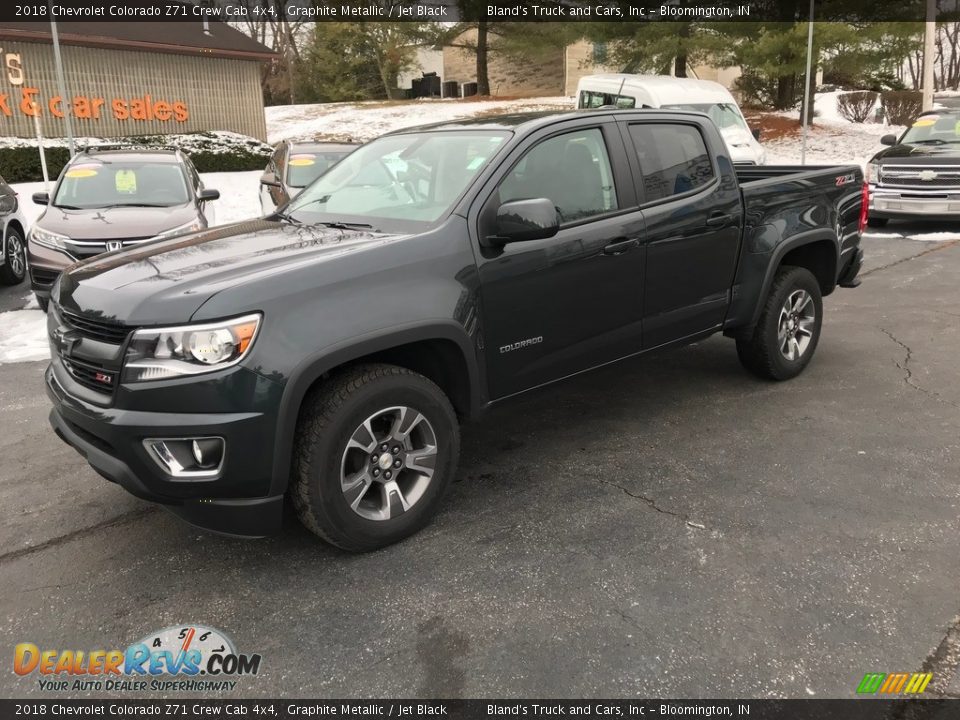 2018 Chevrolet Colorado Z71 Crew Cab 4x4 Graphite Metallic / Jet Black Photo #2