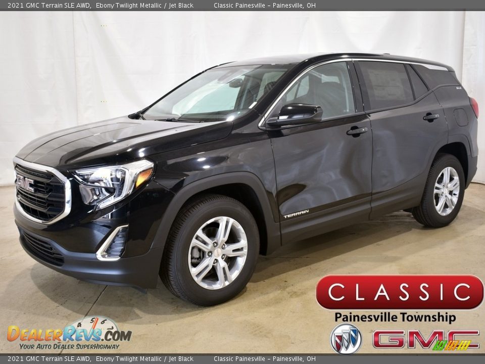 2021 GMC Terrain SLE AWD Ebony Twilight Metallic / Jet Black Photo #1