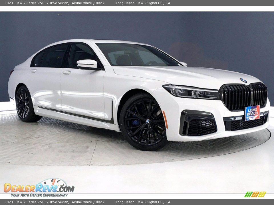 2021 BMW 7 Series 750i xDrive Sedan Alpine White / Black Photo #19