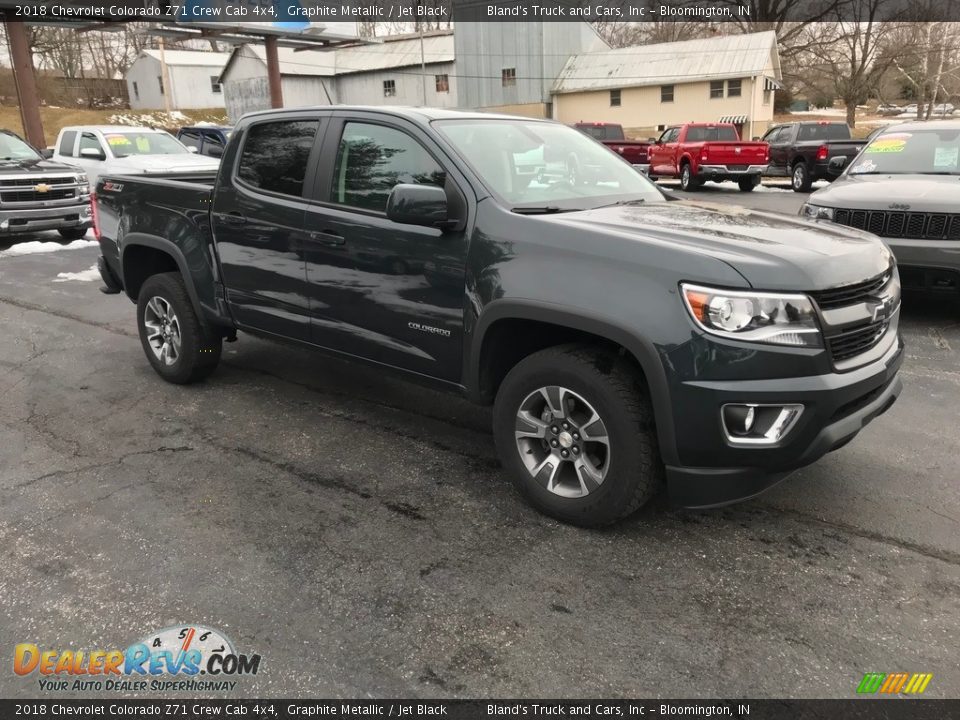 2018 Chevrolet Colorado Z71 Crew Cab 4x4 Graphite Metallic / Jet Black Photo #5