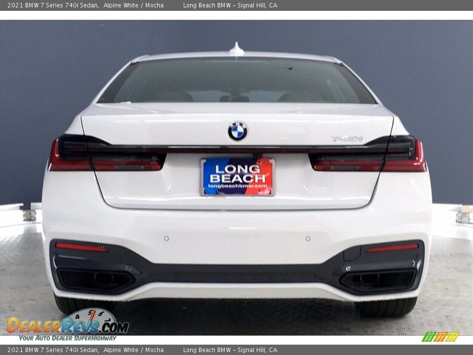 2021 BMW 7 Series 740i Sedan Alpine White / Mocha Photo #4
