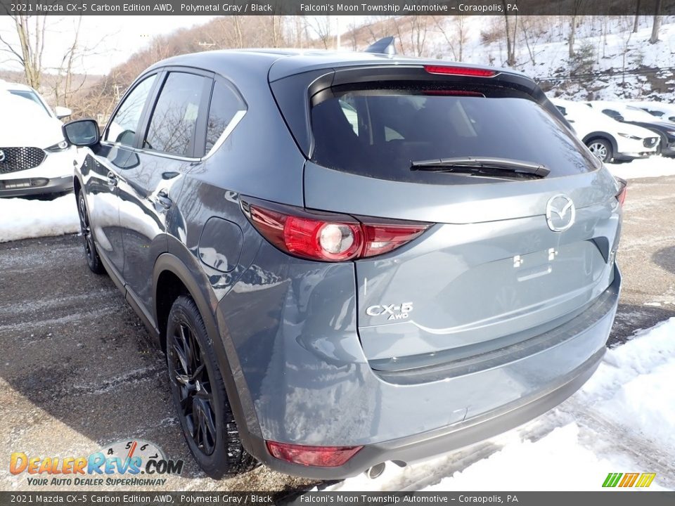 2021 Mazda CX-5 Carbon Edition AWD Polymetal Gray / Black Photo #6