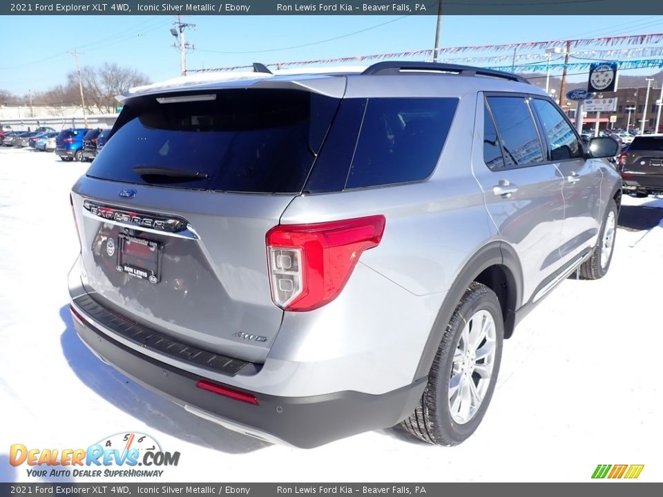 2021 Ford Explorer XLT 4WD Iconic Silver Metallic / Ebony Photo #2