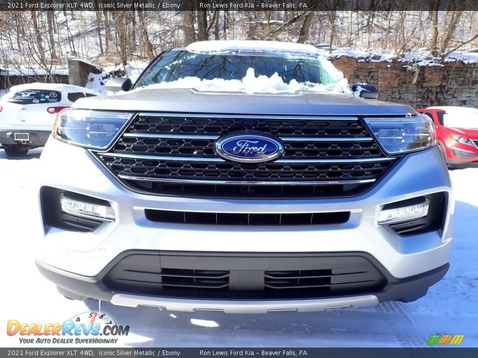 2021 Ford Explorer XLT 4WD Iconic Silver Metallic / Ebony Photo #4
