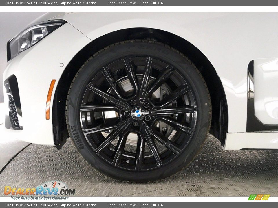 2021 BMW 7 Series 740i Sedan Alpine White / Mocha Photo #13