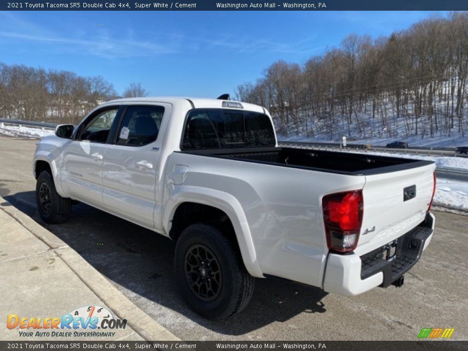 2021 Toyota Tacoma SR5 Double Cab 4x4 Super White / Cement Photo #2