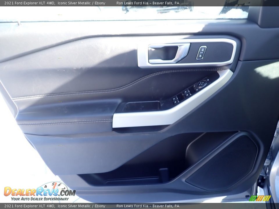 2021 Ford Explorer XLT 4WD Iconic Silver Metallic / Ebony Photo #10