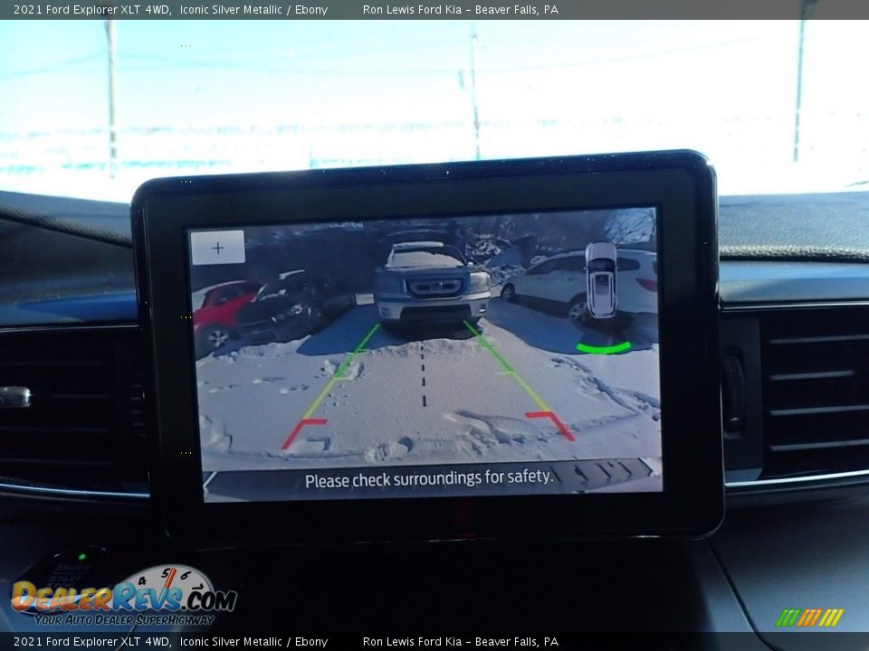 2021 Ford Explorer XLT 4WD Iconic Silver Metallic / Ebony Photo #13