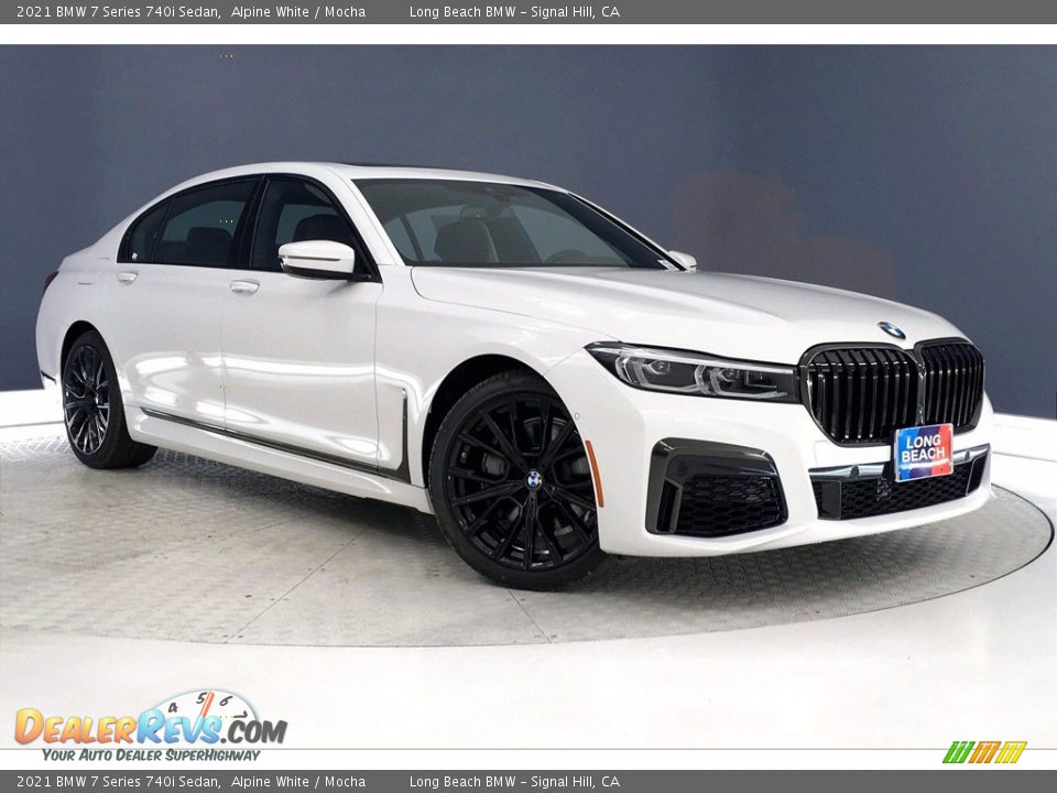 2021 BMW 7 Series 740i Sedan Alpine White / Mocha Photo #19