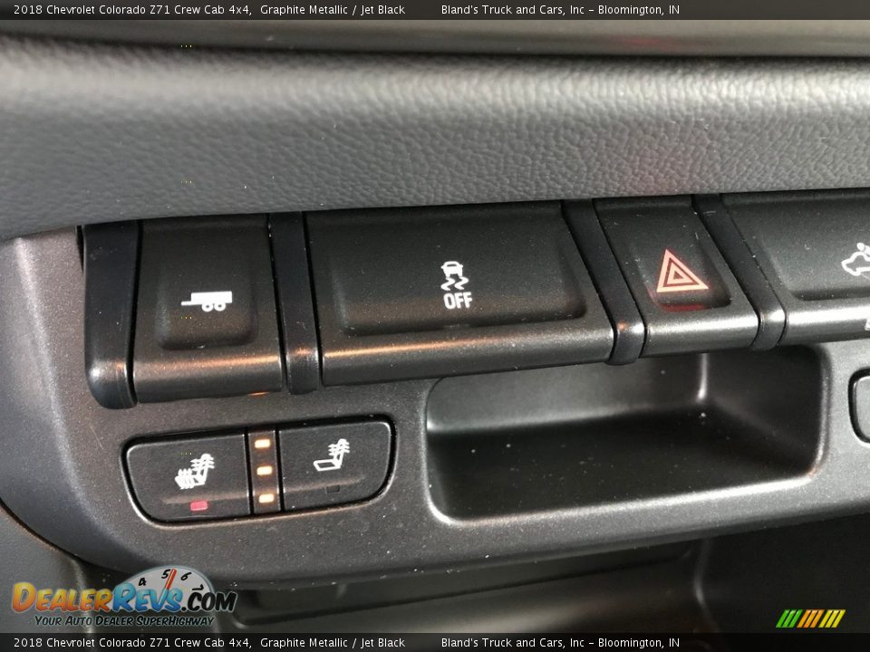 2018 Chevrolet Colorado Z71 Crew Cab 4x4 Graphite Metallic / Jet Black Photo #28