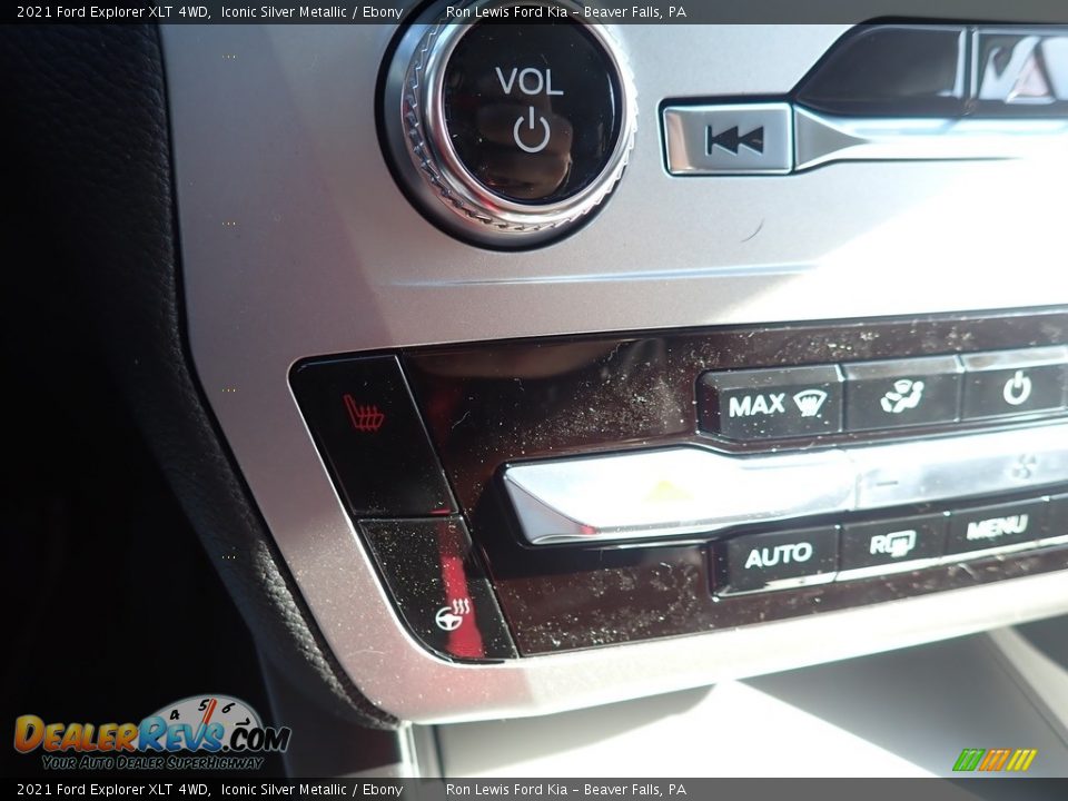 2021 Ford Explorer XLT 4WD Iconic Silver Metallic / Ebony Photo #14