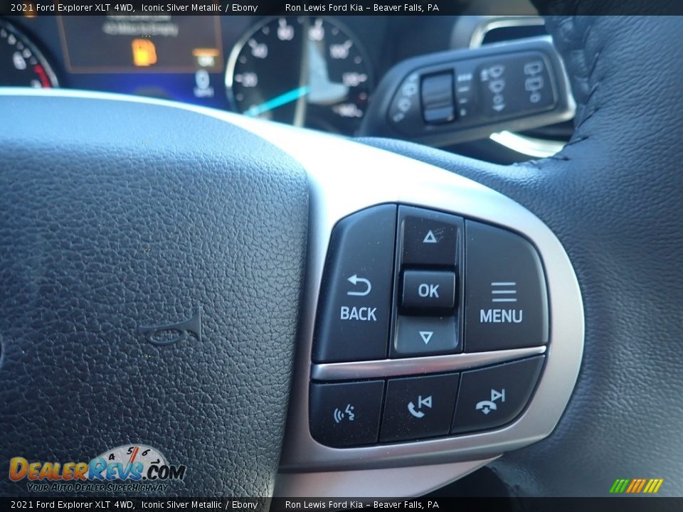 2021 Ford Explorer XLT 4WD Iconic Silver Metallic / Ebony Photo #15