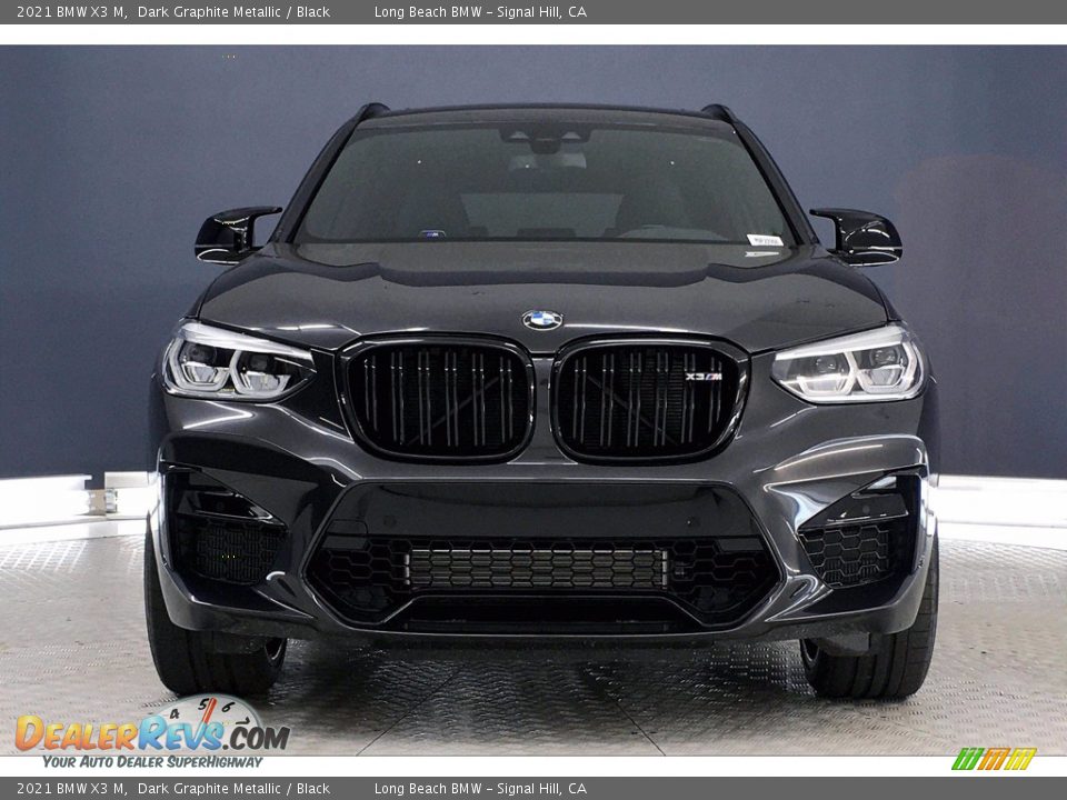 2021 BMW X3 M Dark Graphite Metallic / Black Photo #2