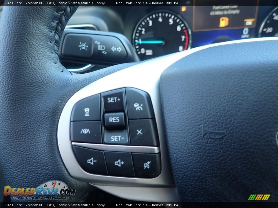2021 Ford Explorer XLT 4WD Iconic Silver Metallic / Ebony Photo #16