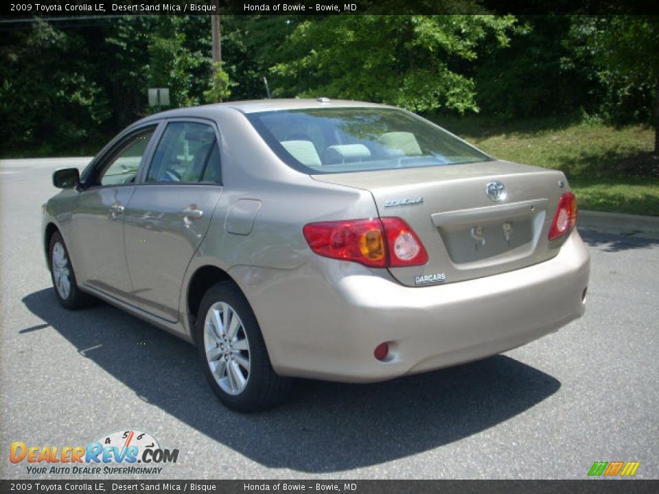 2009 Toyota Corolla LE Desert Sand Mica / Bisque Photo #5
