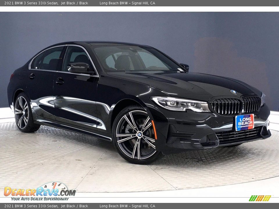 2021 BMW 3 Series 330i Sedan Jet Black / Black Photo #1