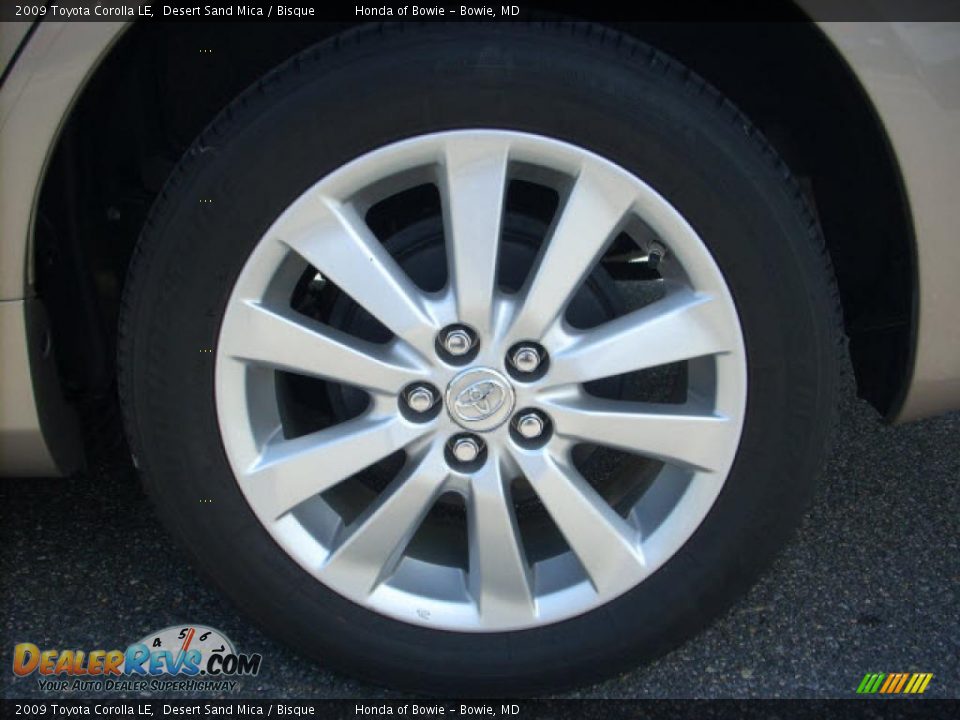 2009 Toyota Corolla LE Desert Sand Mica / Bisque Photo #10